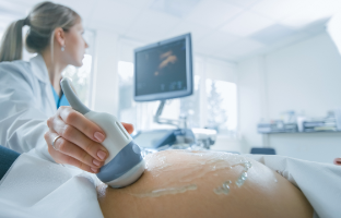 Bild som visar ultraljudsundersökning