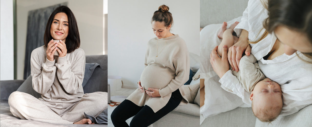 Kvinna, gravid kvinna, ammande kvinna